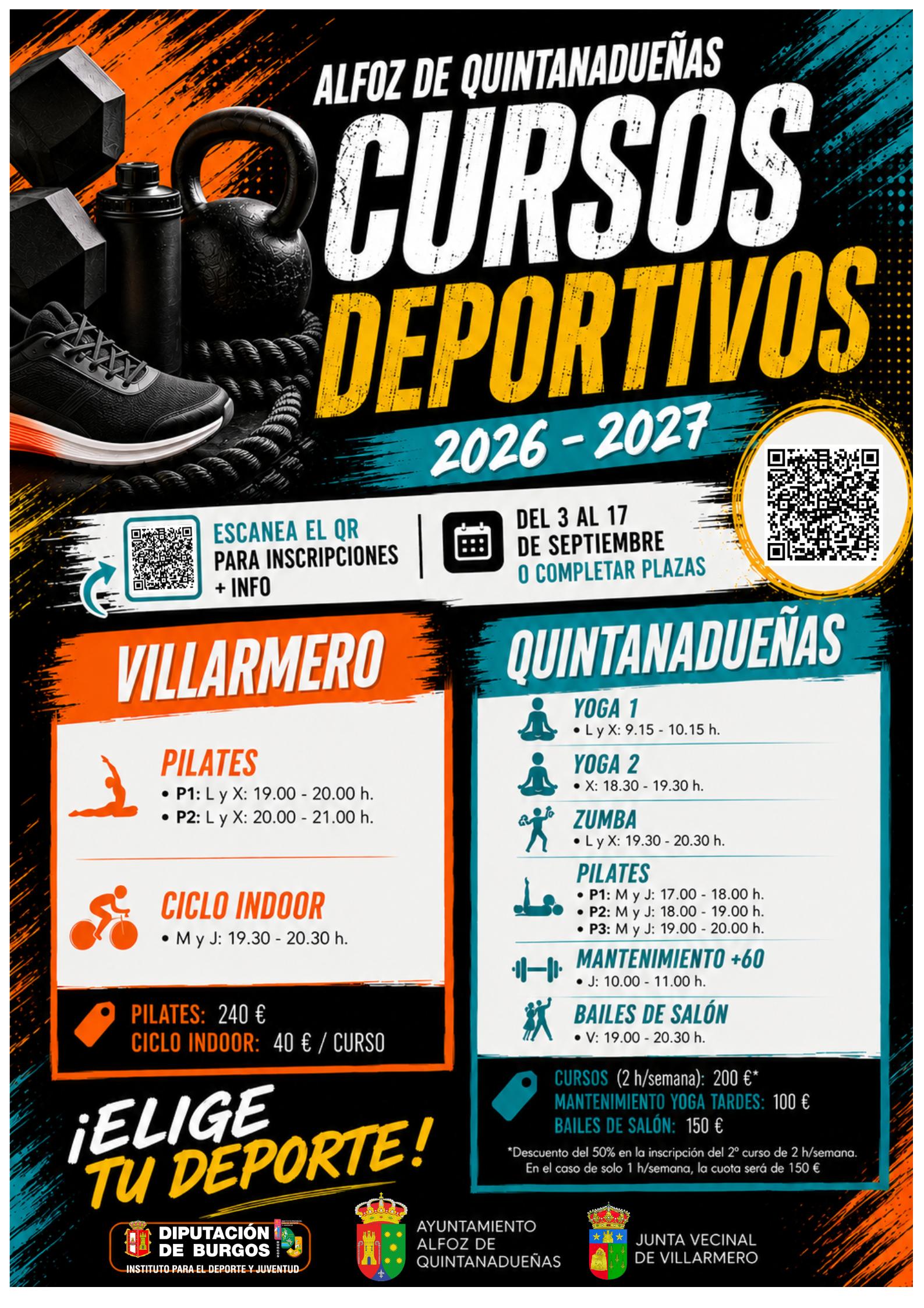 CURSOS DEPORTIVOS 26 - 27, Alfoz de Quintanadueñas