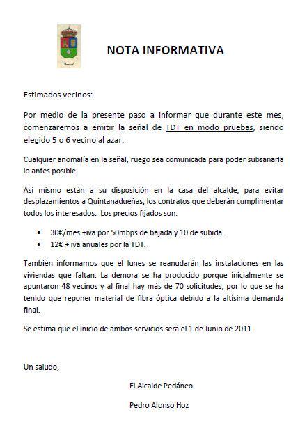 comunicado
